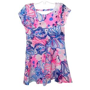 Lilly Pulitzer Girls Alina Pink and Blue Sundress